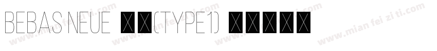 Bebas Neue-常规(type1)字体转换